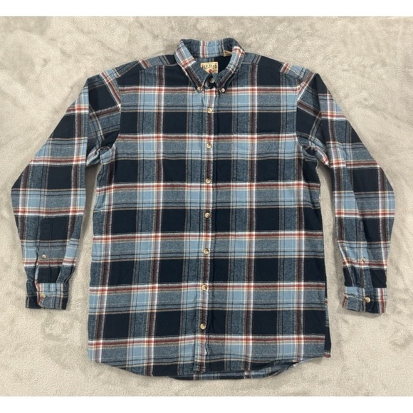 RedHead Other - Red Head Shirt Jacket Mens L Tall Flannel Shacket Soft Comfort Western Red Blue